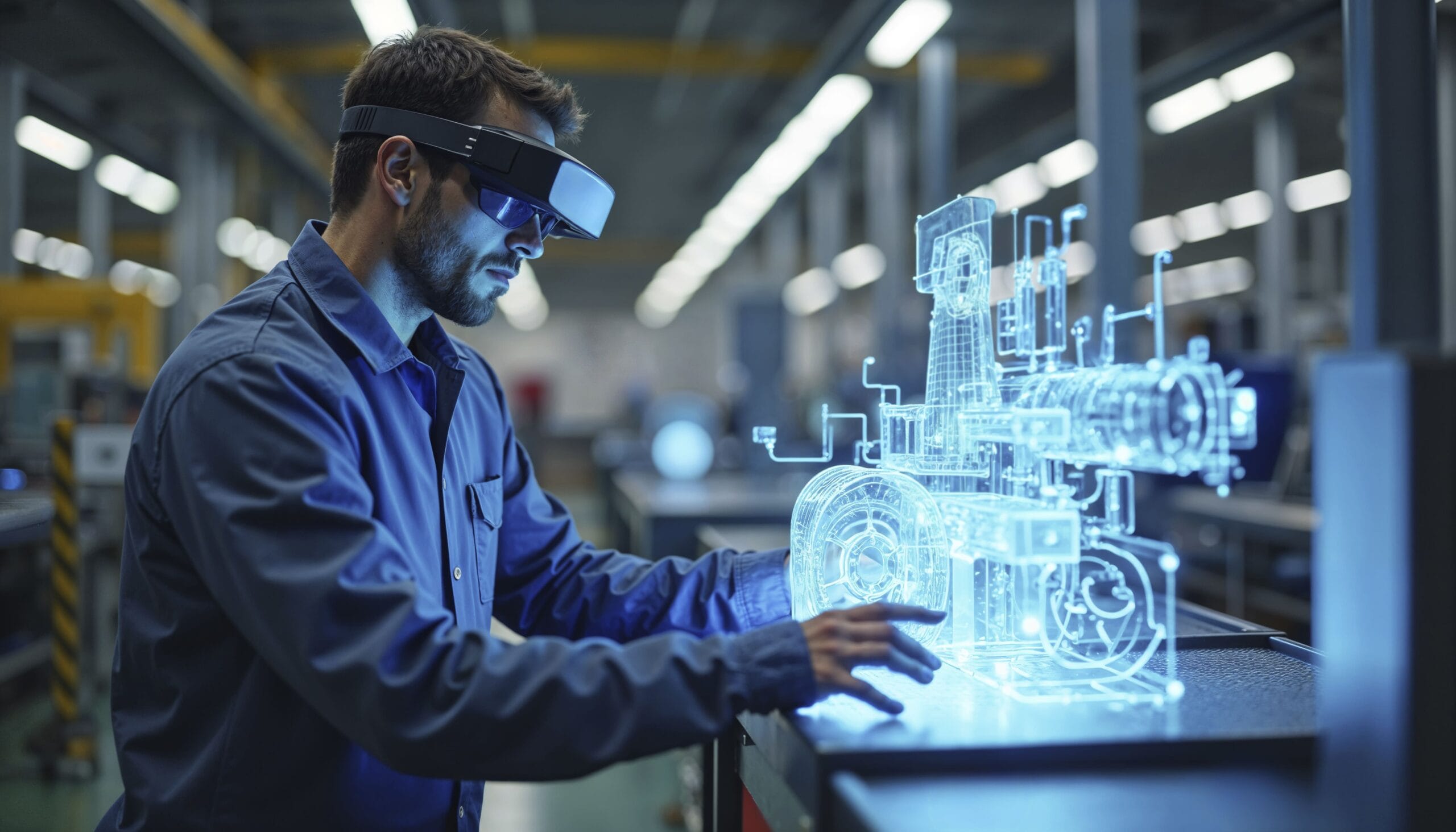 Conexão digital entre sistemas industriais, documentos e sensores
