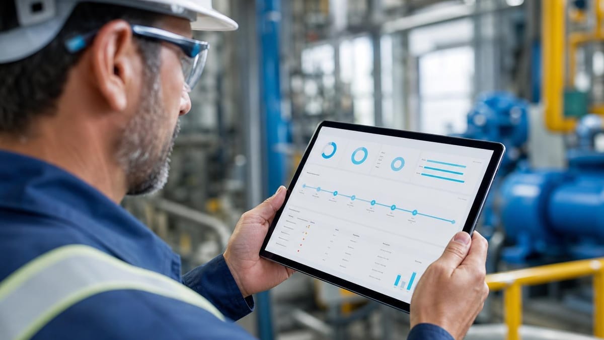 trabalhador analisando soluções digitais para gestão de terceiros